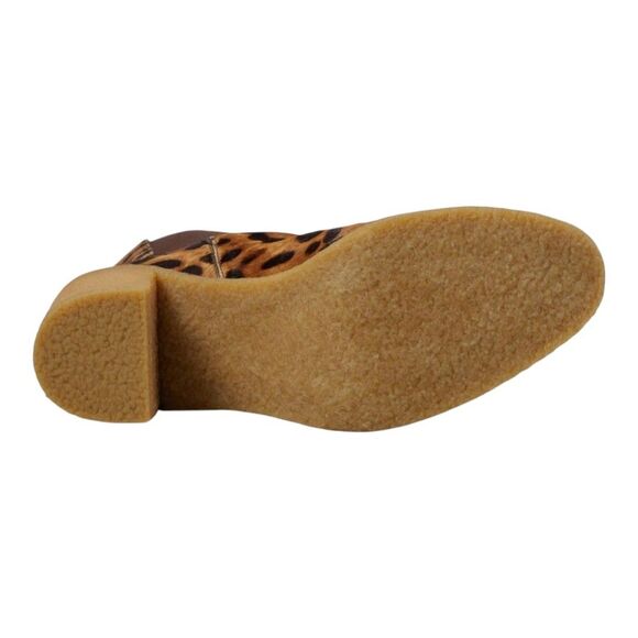 Lauren Ralph Lauren Marianna Leopard-Print Haircalf Bootie 10B Chelsea Boots NEW - Picture 6 of 16